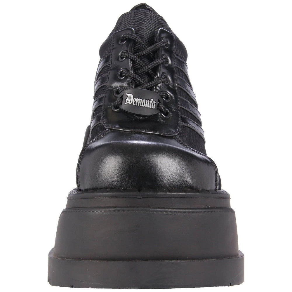 Black Chunky Platform Shoes for Women - gallery