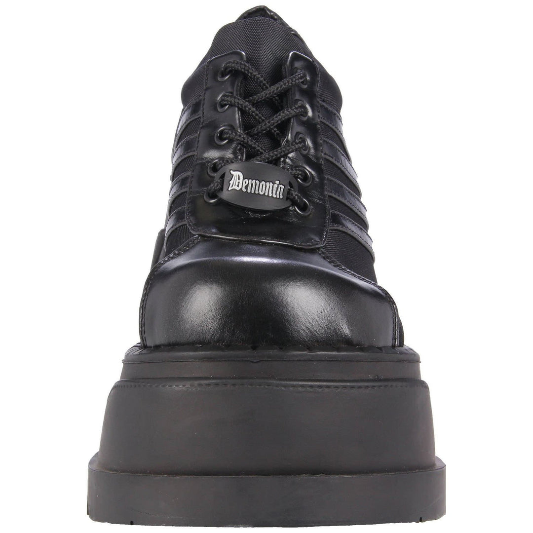 Black Chunky Platform Shoes for Women - gallery