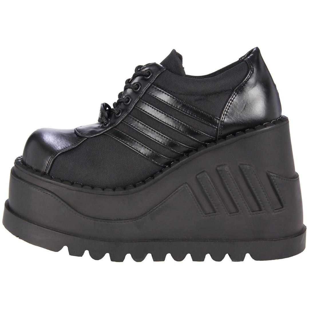 Black Chunky Platform Shoes for Women - gallery