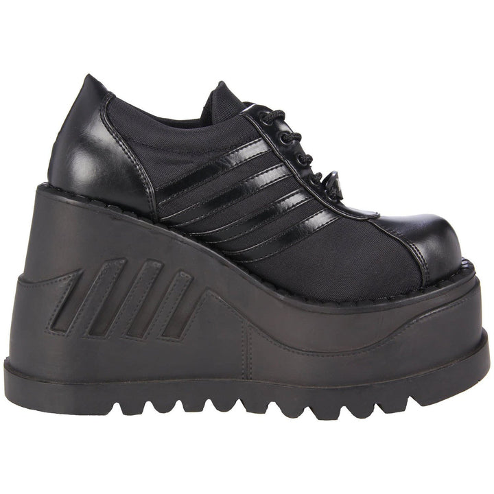 Black Chunky Platform Shoes for Women - gallery