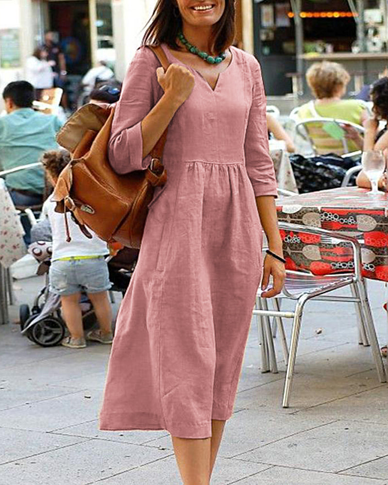 Longline Tunic Dress in a Relaxed, Lightweight Cut