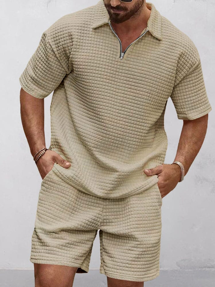 Effortless Waffle Casual Set for Men - gallery