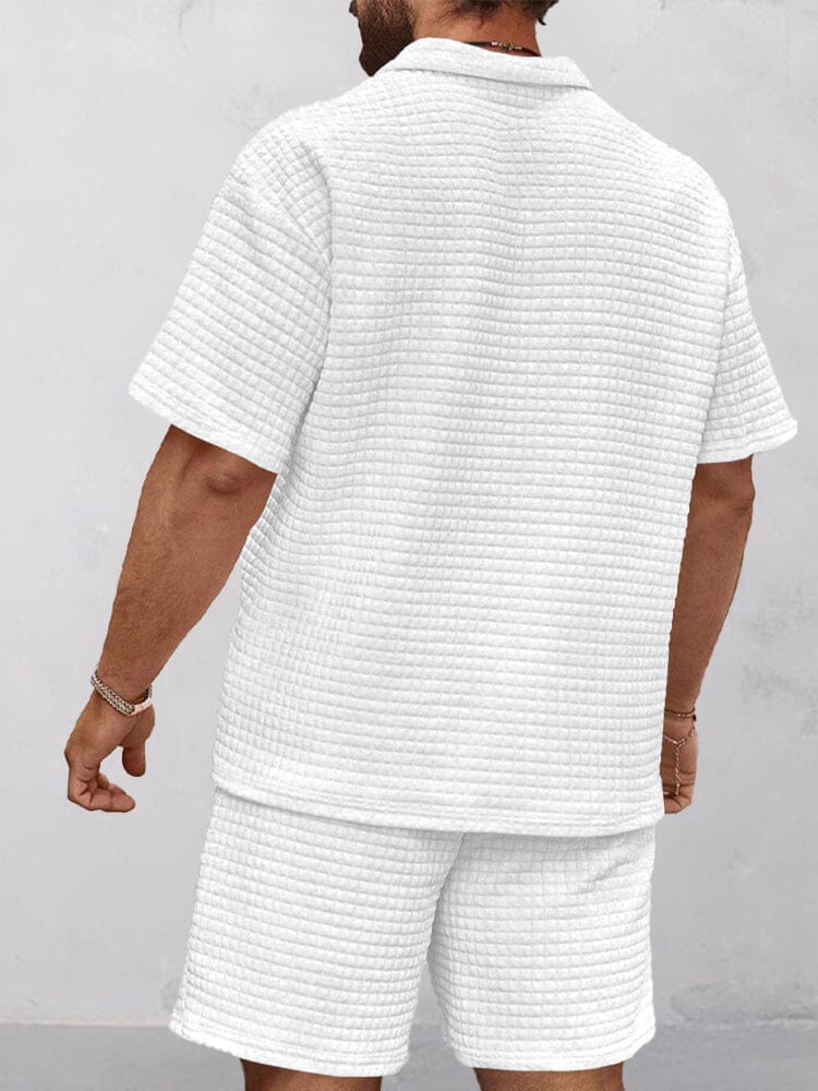 Effortless Waffle Casual Set for Men - gallery