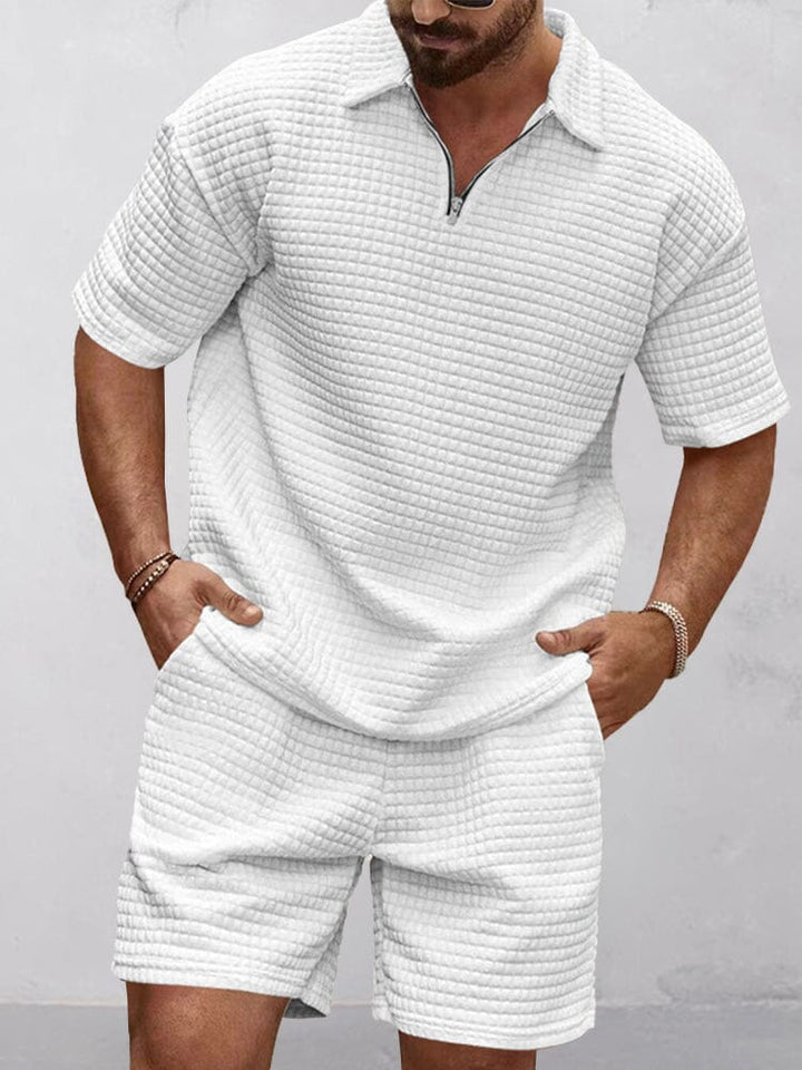 Effortless Waffle Casual Set for Men