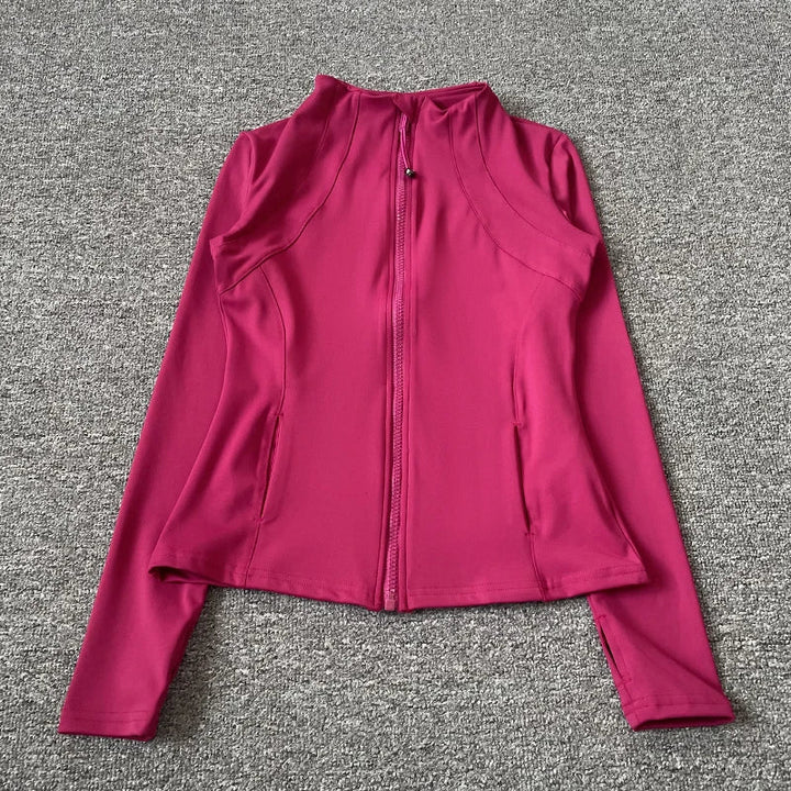 Activewear Apparel: Quick-Dry, Slim-Fit Fitness Jacket Stand-Up Collar, Bre - gallery