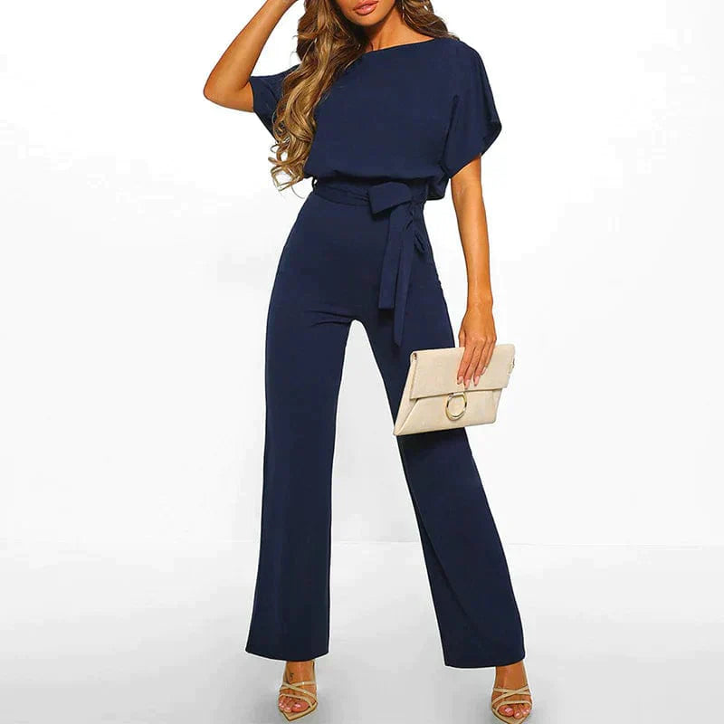 Wide-Leg Jumpsuit with Fitted Waist for Women