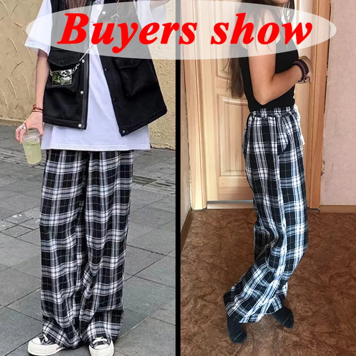 Plaid Pants Trousers for Women - gallery