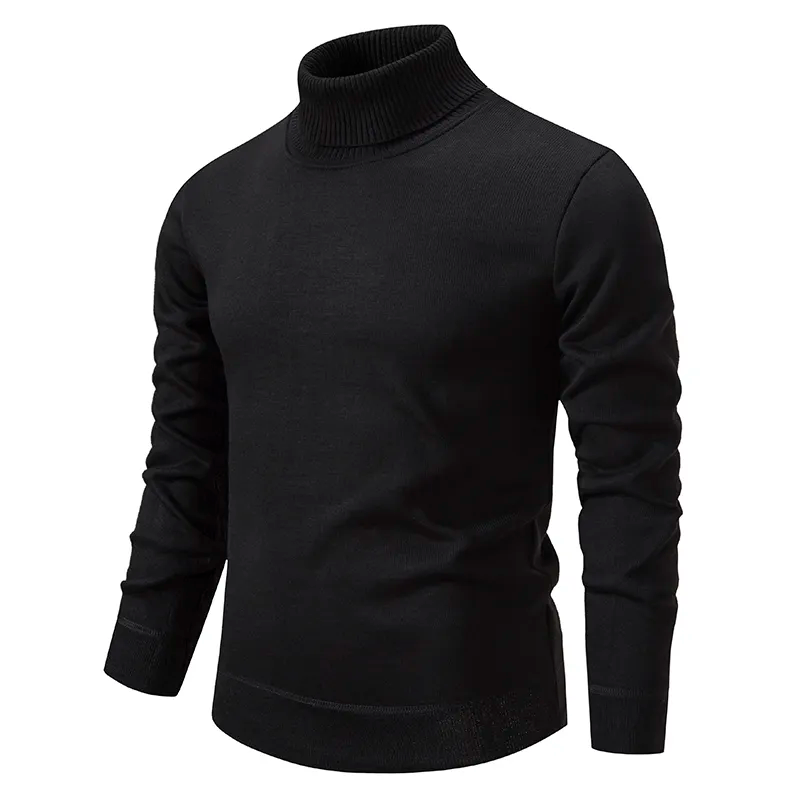 Pure Cotton Turtleneck Jumper with a Relaxed Silhouette