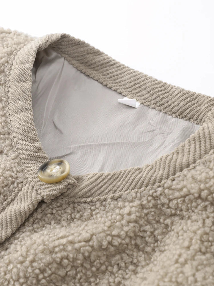 Cosy Teddy Fleece Coat for Cold Days and Weekend Errands