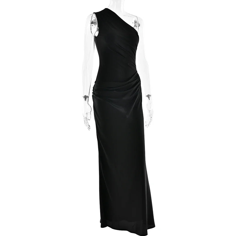 Julissia Satin One Shoulder Dress for Women - gallery