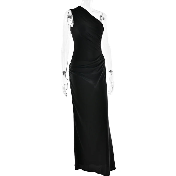 Julissia Satin One Shoulder Dress for Women - gallery