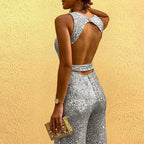 Stylish Sequin Jumpsuit