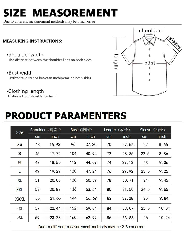 Summer Stand-Up Collar Short Sleeve Shirt for Men - gallery