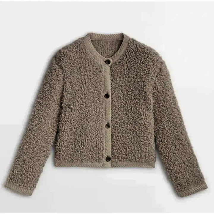 Cosy Teddy Fleece Coat for Cold Days and Weekend Errands