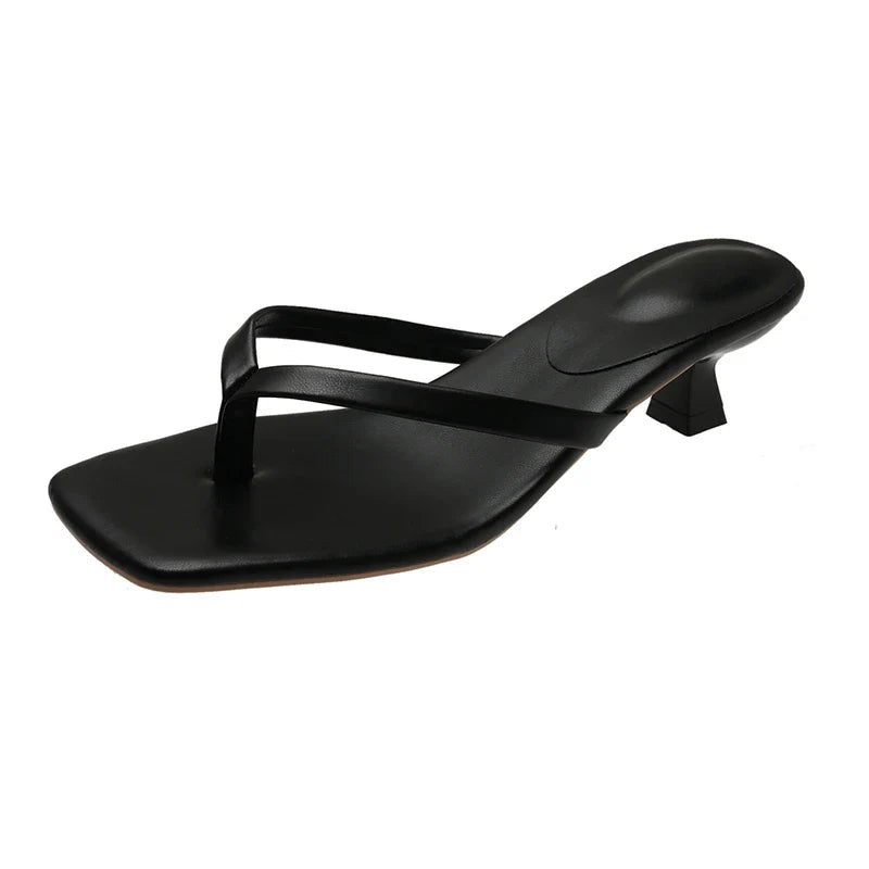 Kitten Heel Slip On Sandals for Women - gallery