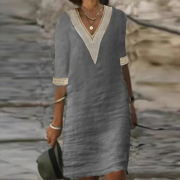 Easy-Fit Summer Dress with a Relaxed, Floaty Skirt