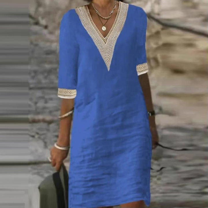 Easy-Fit Summer Dress with a Relaxed, Floaty Skirt