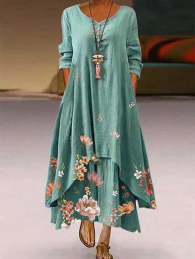 Fluid Maxi Dress for Summer and Special Occasions