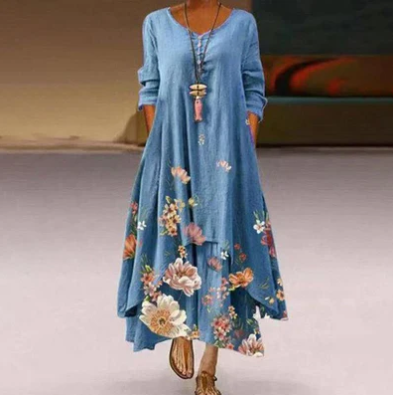 Fluid Maxi Dress for Summer and Special Occasions