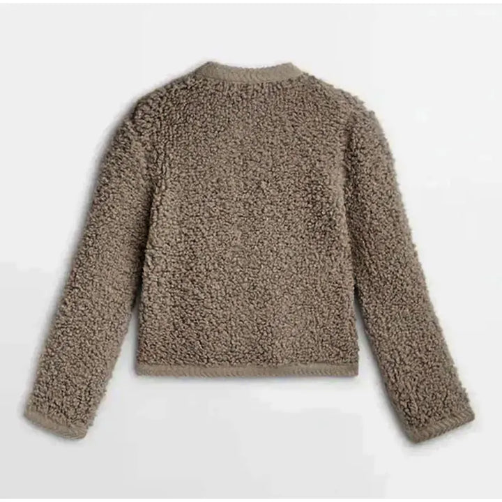 Cosy Teddy Fleece Coat for Cold Days and Weekend Errands