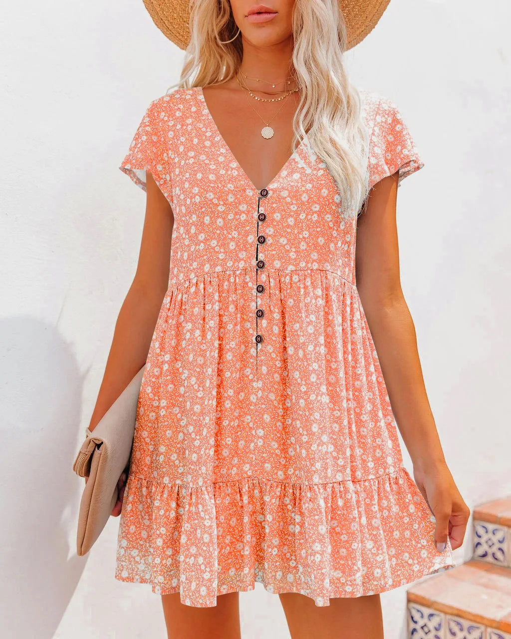Lightweight Short Summer Dress in a Relaxed Fit