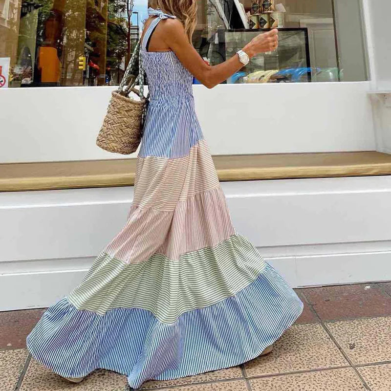 Bohemian-Print Maxi Dress for a Relaxed Summer Look