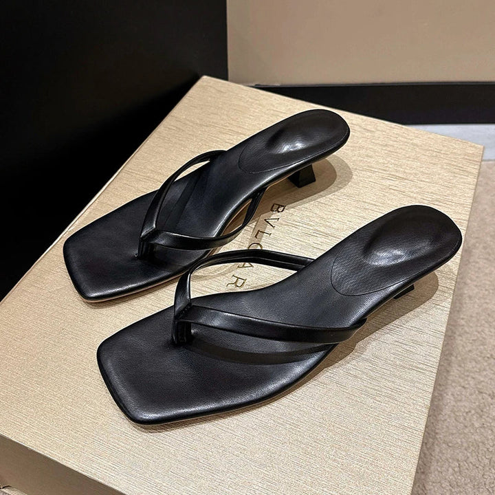 Kitten Heel Slip On Sandals for Women - gallery