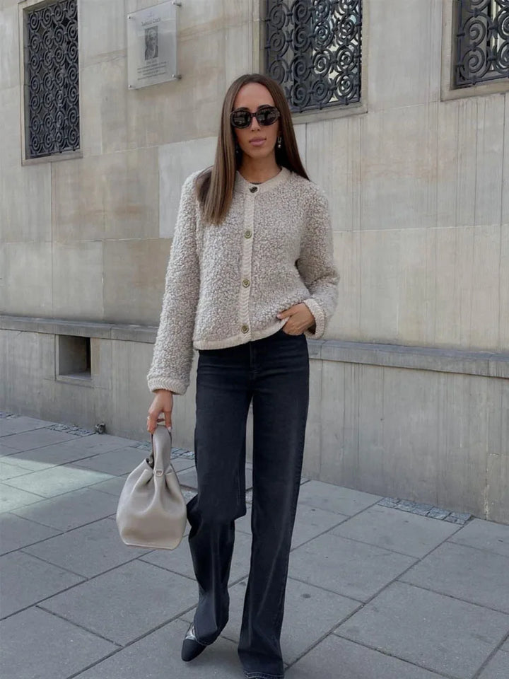 Cosy Teddy Fleece Coat for Cold Days and Weekend Errands