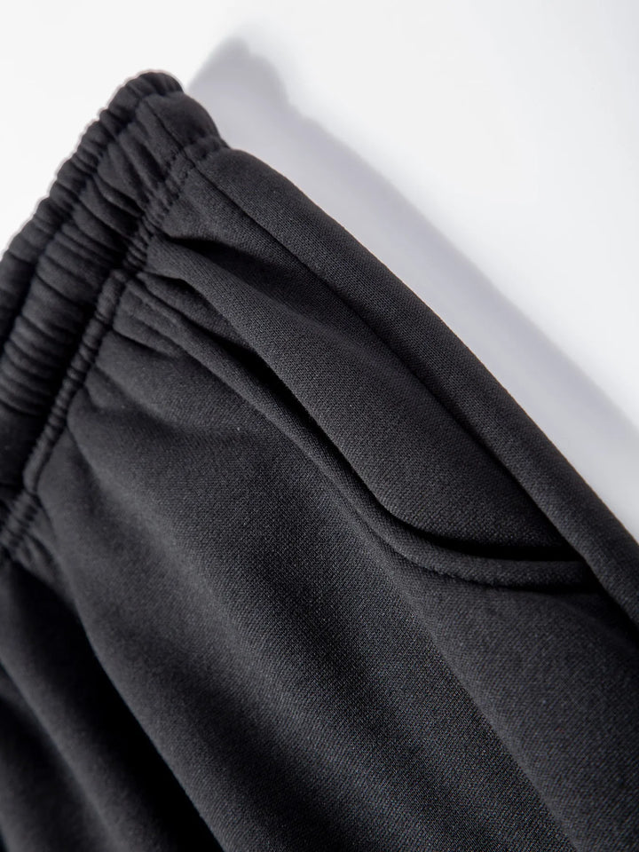 Men's Solid Fleece Hoodie and Joggers Set - gallery