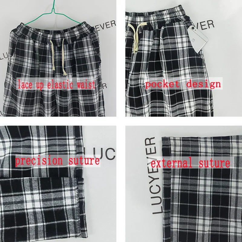 Plaid Pants Trousers for Women - gallery