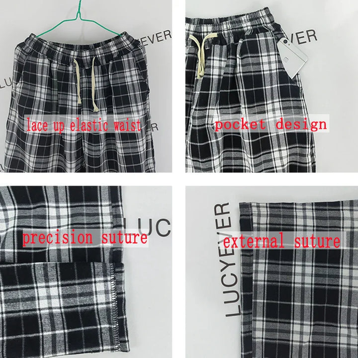 Plaid Pants Trousers for Women - gallery