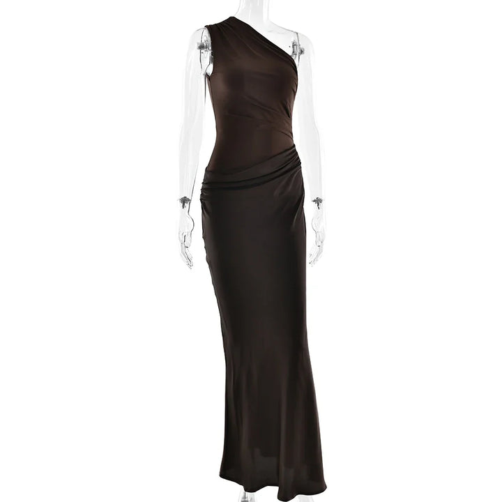 Julissia Satin One Shoulder Dress for Women - gallery