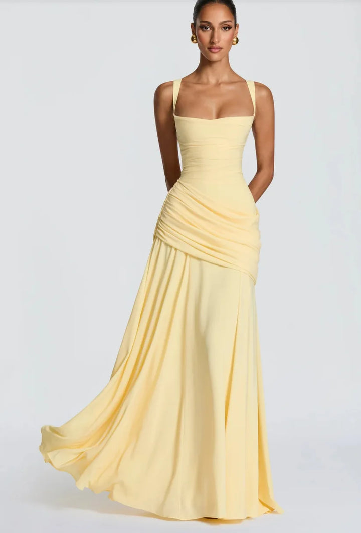 Carmela Ruched Draped Maxi Dress for Women - gallery