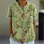 Floral Patterned Cotton Top
