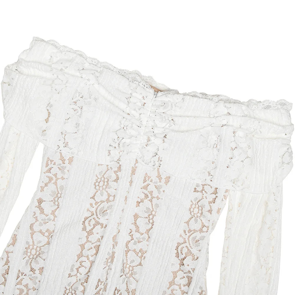 Off the Shoulder Lace Dress for Women - gallery