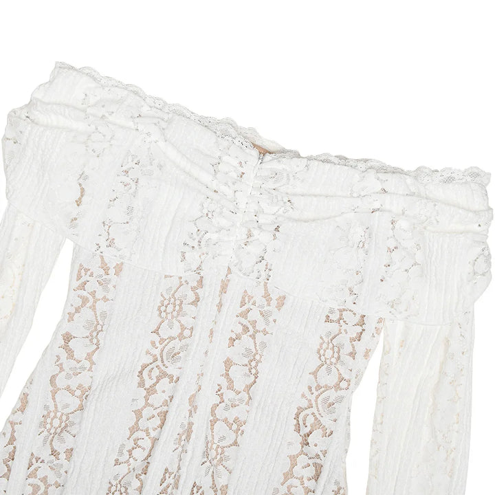 Off the Shoulder Lace Dress for Women - gallery