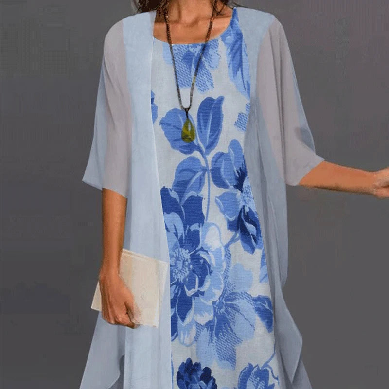 Elegant Breezy Women's Dress with a Fluid Silhouette