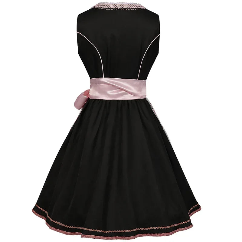 Floral Print Dirndl Dress - Oktoberfest and Festival Wear