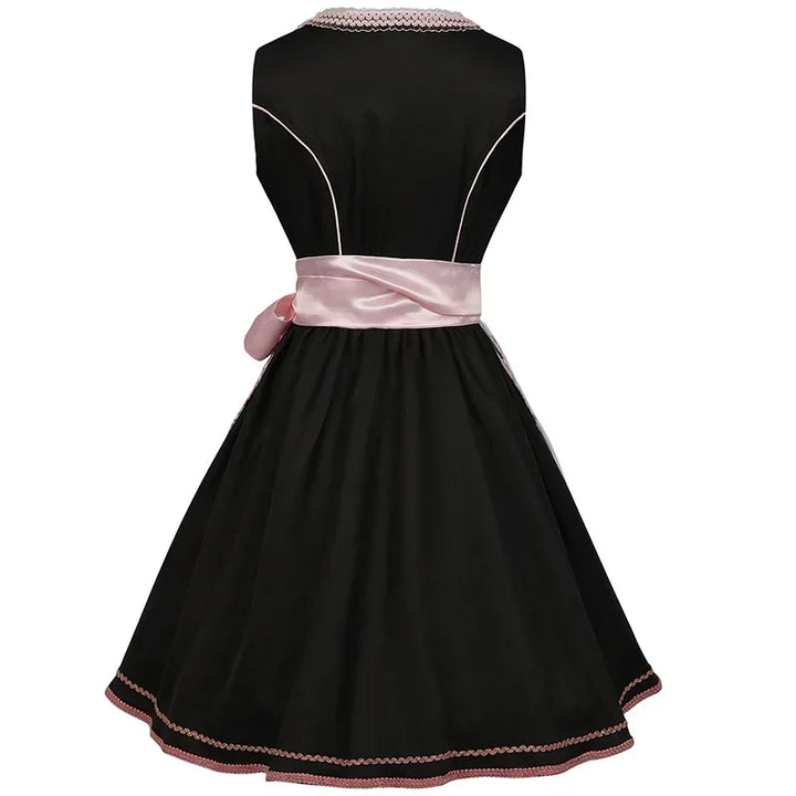 Floral Print Dirndl Dress - Oktoberfest and Festival Wear