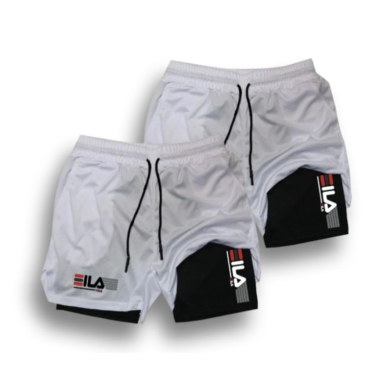 Two-in-One Compression Shorts for Men