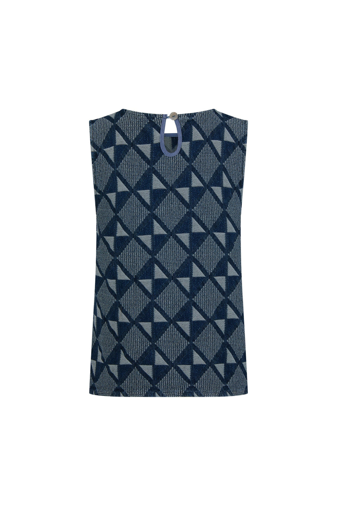 Sim Top In Abstract Denim — gallery