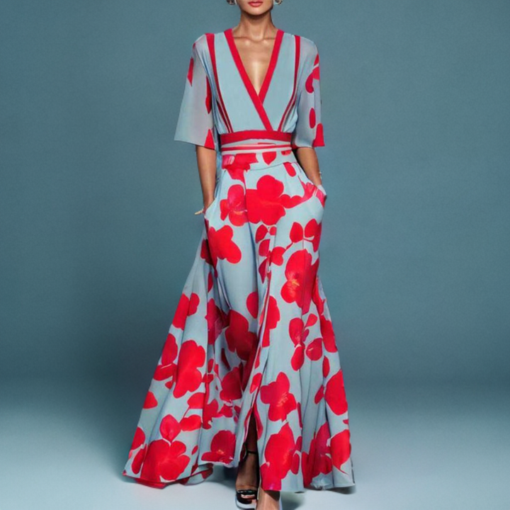 Klara Long-Sleeve Cotton Dress with a Tailored Fit
