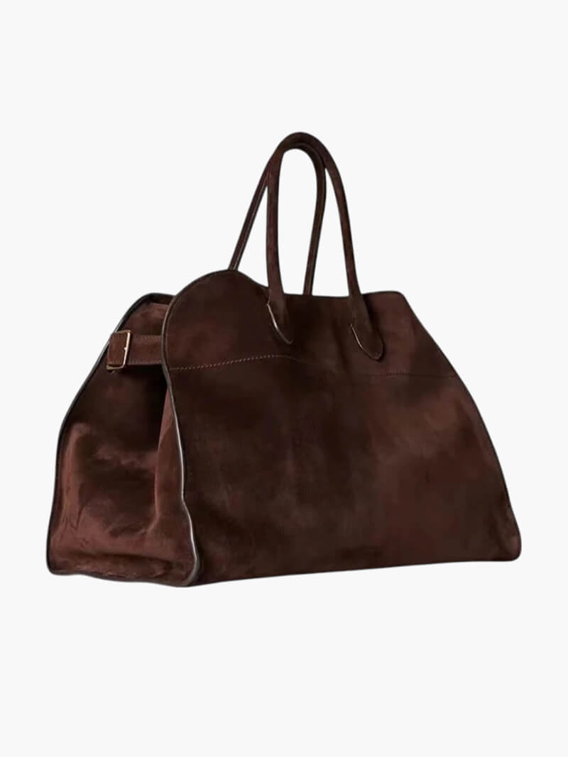 Large Structured Tote Bag in Vegan Leather