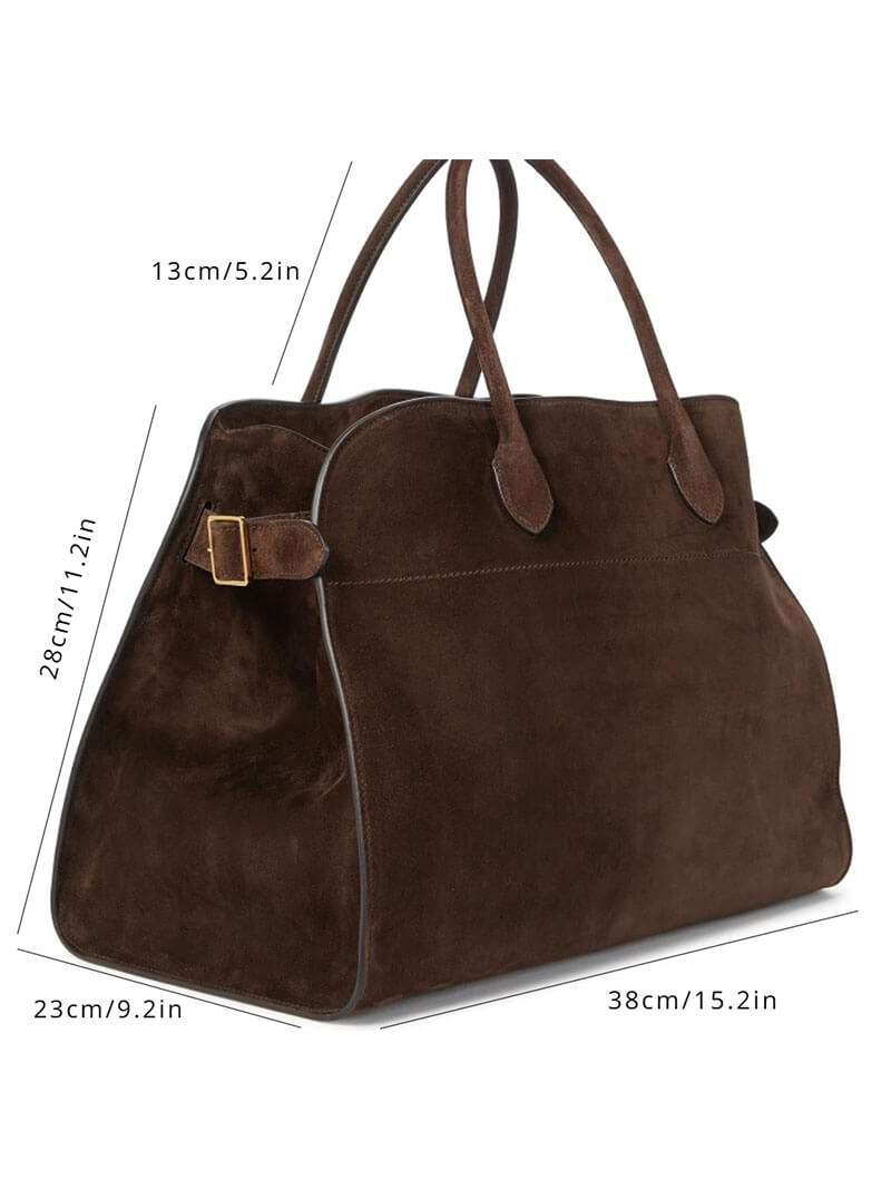 Large Structured Tote Bag in Vegan Leather