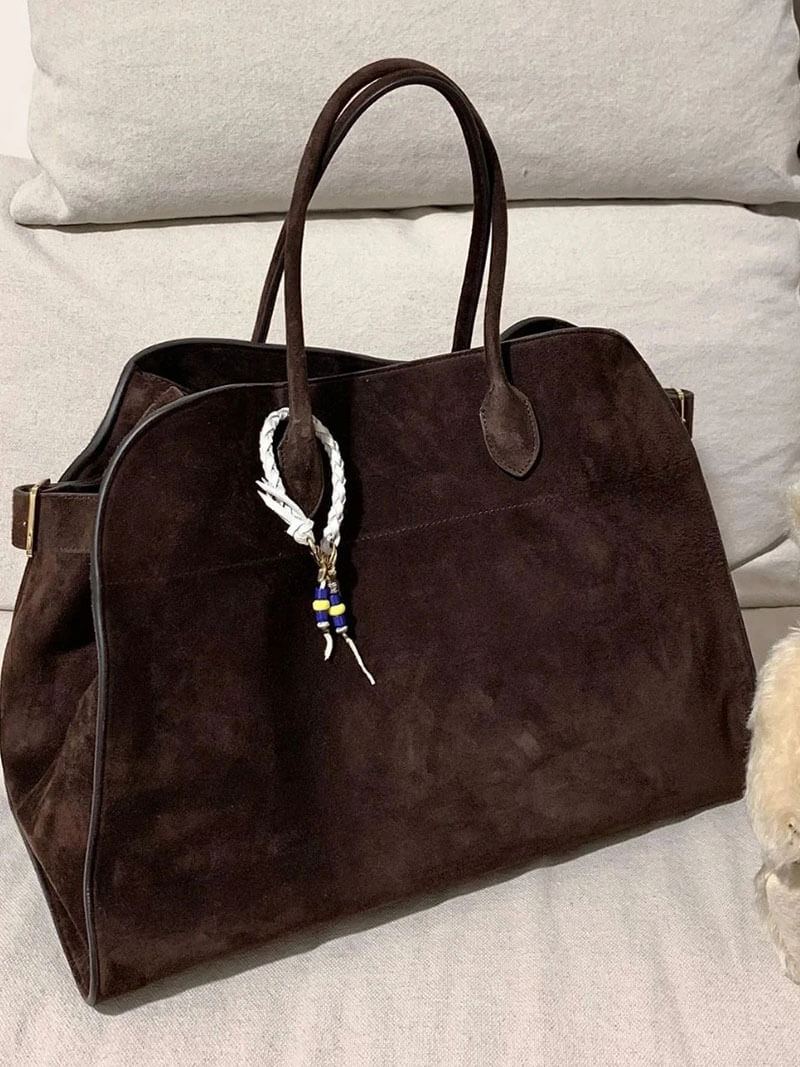 Large Structured Tote Bag in Vegan Leather
