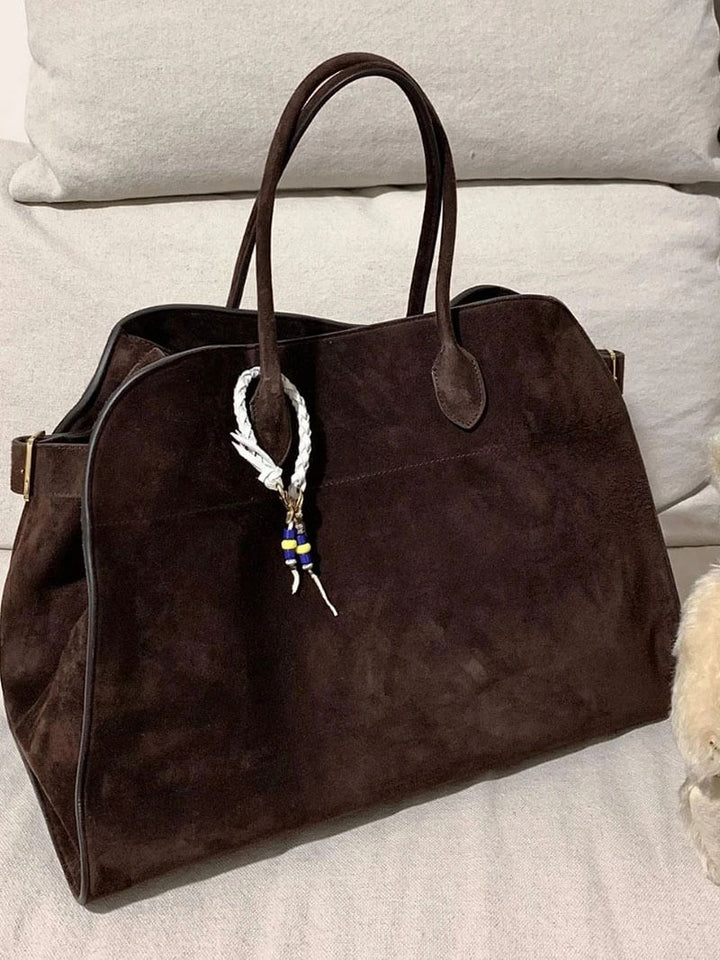 Large Structured Tote Bag in Vegan Leather