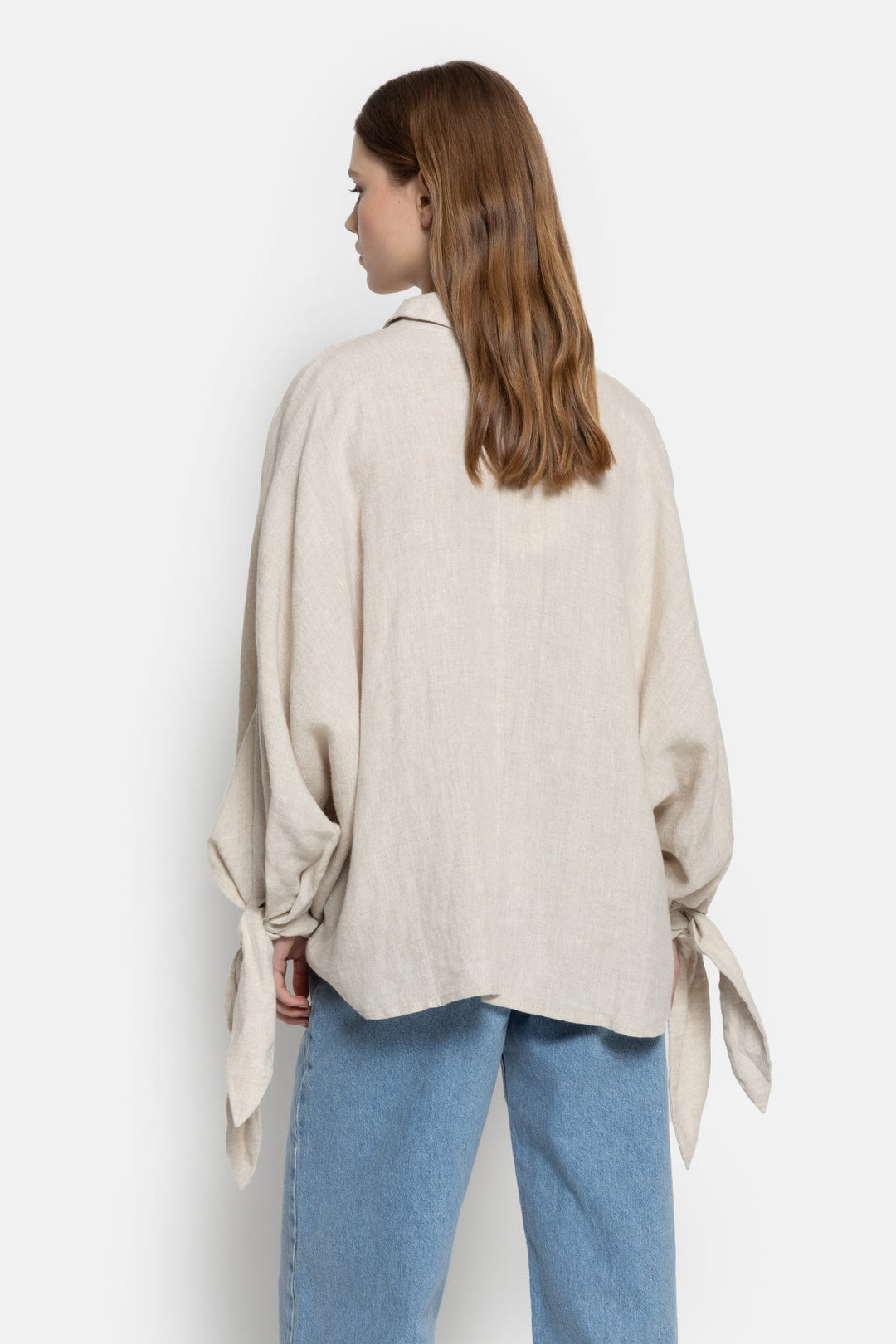 Nugget Linen Shirt W/ Bow Top for Women - gallery