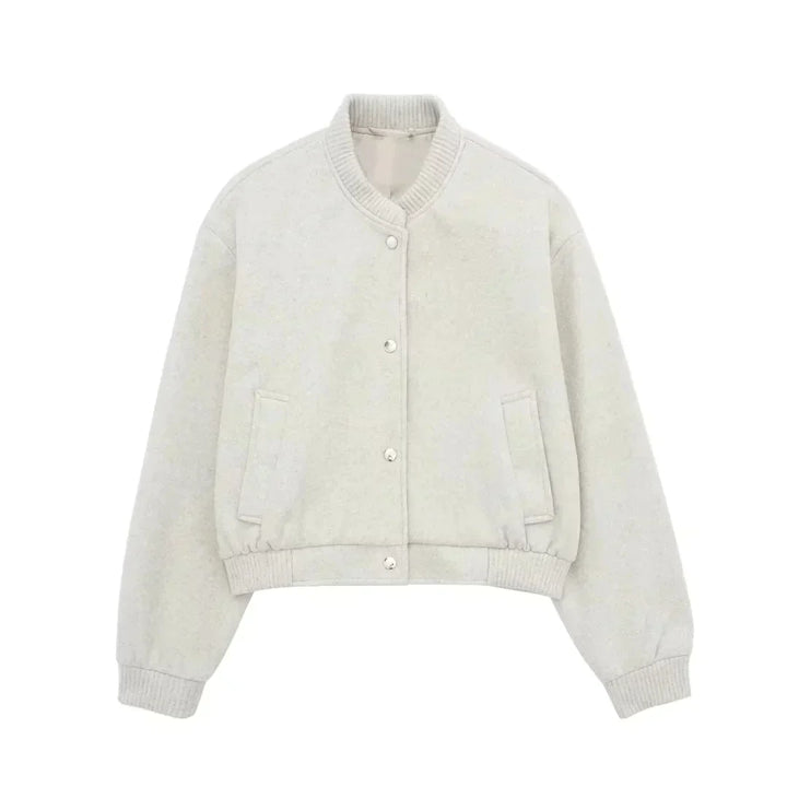 Cropped Bomber Jacket for Cool Evenings and Weekends