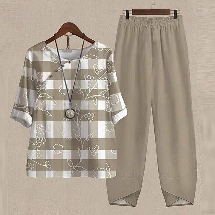 Printed Two-Piece Set for Warm Weather Weekends