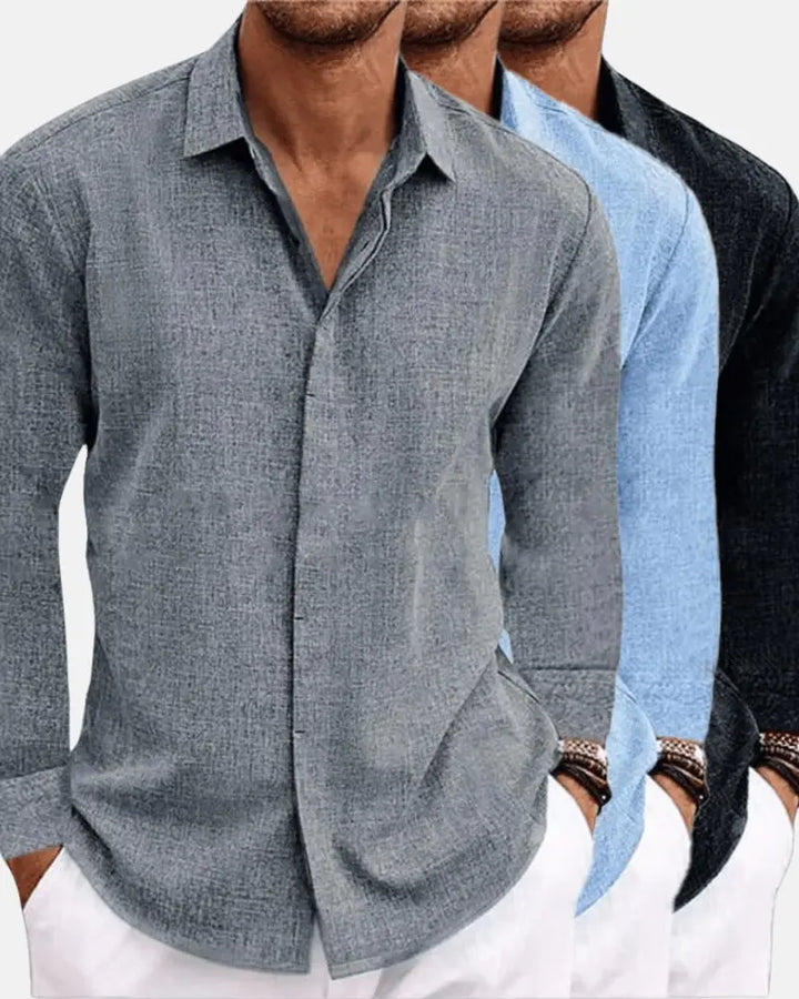 Adriano Linen-Cotton Blend Shirt for Men - gallery